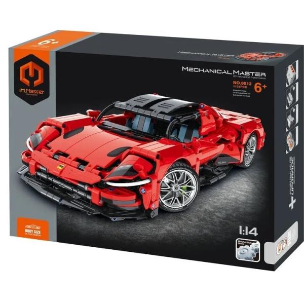iM.Master Stavebnice auto sportovní červené 34,7x16,7x8,4 cm