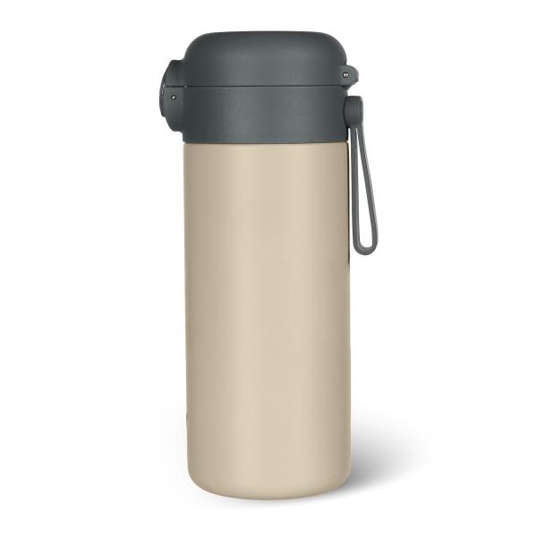 Termoska na tekutiny se slámkou a silikonovým držákem 350 ml, Cookie beige (obrázek 6)