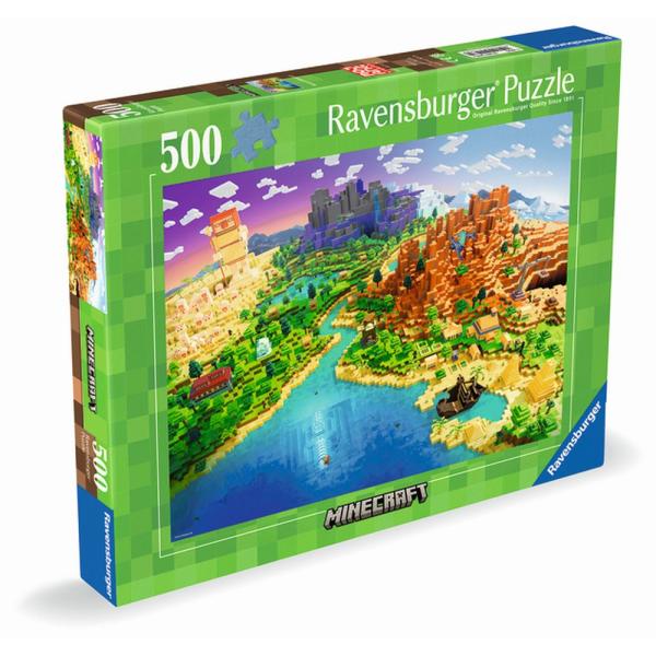 Ravensburger Minecraft - Puzzle Da 500 Pezzi, Qualità Premium, Prodotto In Europa, Materiali Certificati Fsc-image