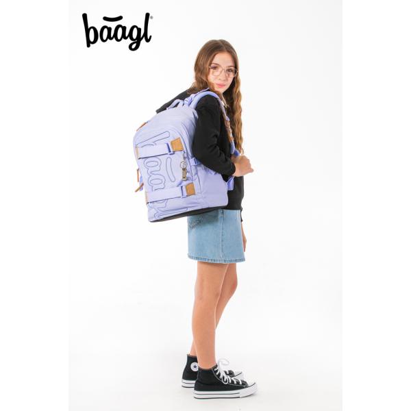 BAAGL SADA 3 Skate Lilac: batoh, peračník, vrecko (obrázek 10)