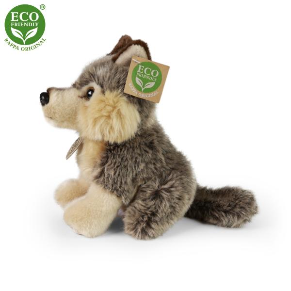 Plyšový vlk sedící 18 cm ECO-FRIENDLY (obrázek 3)