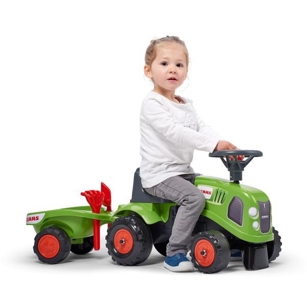 Falk Odrážedlo 212C Baby Claas s vlečkou a lopatkou s hrabičkami (obrázek 3)