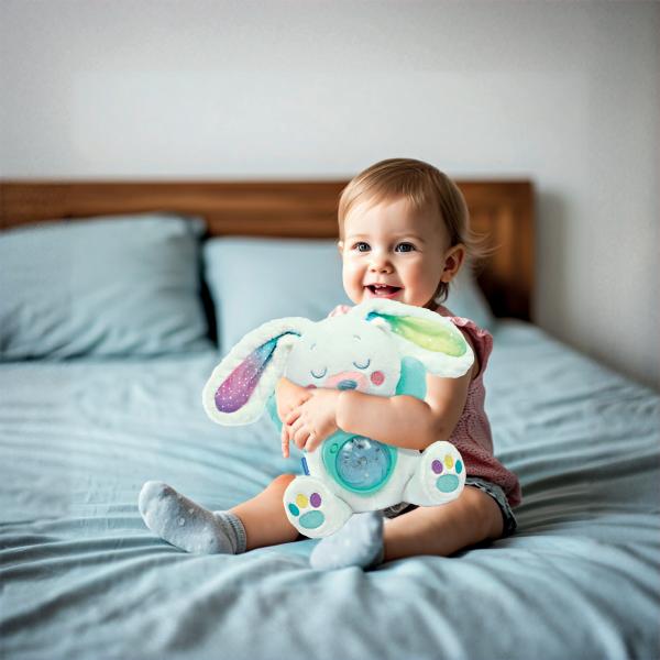 Clemmy baby Dětský projektor Polární záře – Můj Arktický králíček