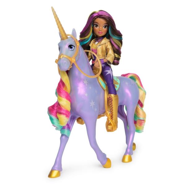 Unicorn Academy Světelný jednorožec WildStar a Sophia 24 cm