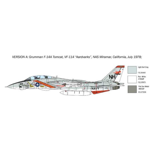 Model Kit letadlo 1414 – F-14A Tomcat (1:72)