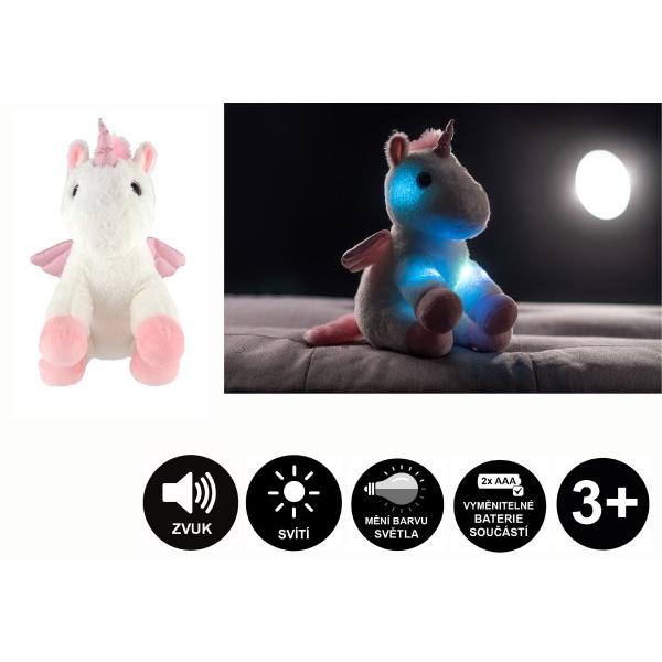 Snílek jednorožec s křídly plyš 38cm na baterie se světlem se zvukem (obrázek 10)