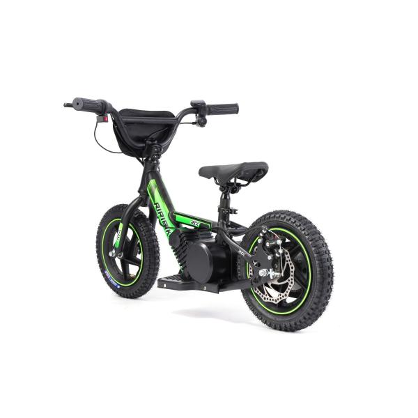 Dětské elektrické odrážedlo RIRIBIKE RTX3 24V (12”), zelené, Lithiová baterie, 100W motor (obrázek 3)
