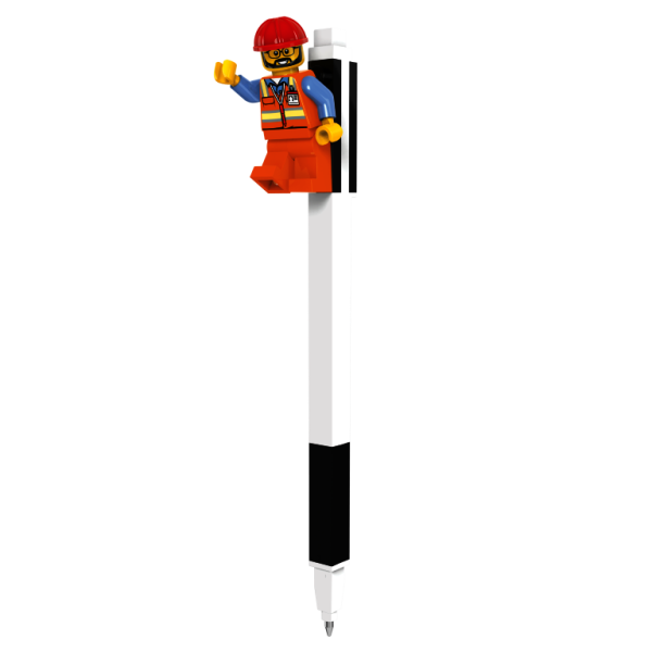 LEGO Gélové pero s minifigúrkou, čierne