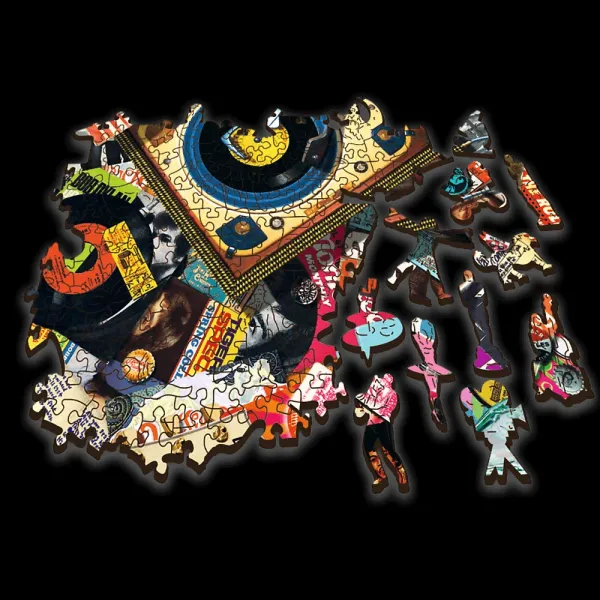 Trefl Dřevěné puzzle 501 - Ve světě hudby (obrázek 3)