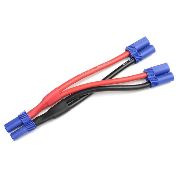 Cavo Y parallelo EC5 placcato oro 14AWG 12cm