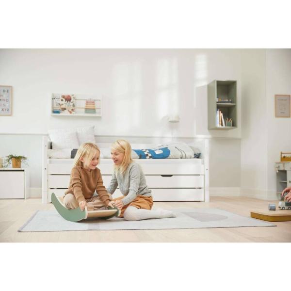 Flexa Dřevěná balanční deska pro děti červená Play