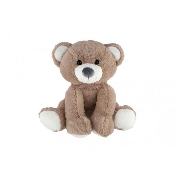 Medveď sediaci plyš 37cm béžový