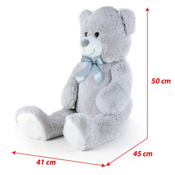 Velký plyšový medvěd Hugo s visačkou 80 cm (obrázek 4)
