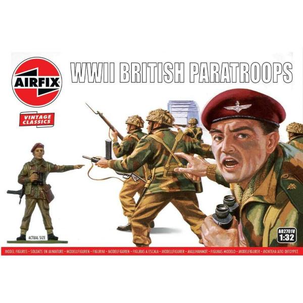 Classic Kit VINTAGE figurky A02701V - WWII British Paratroops (1:32)