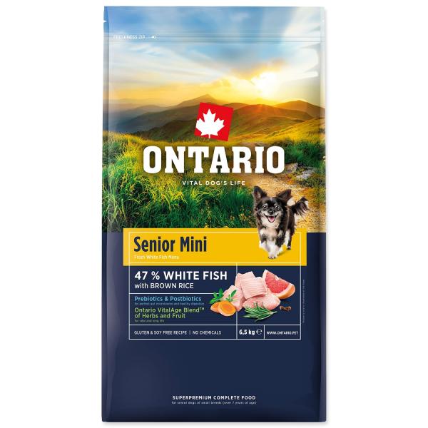 Krmivo Ontario Senior Mini Fish & Brown Rice 6,5kg (obrázek 3)