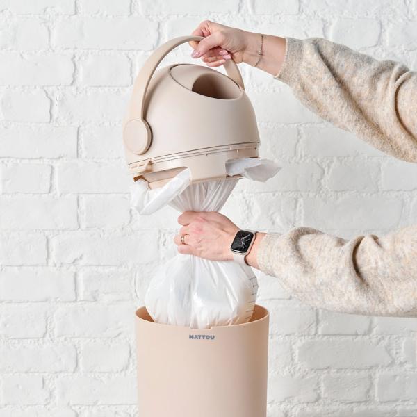 NATTOU Koš na pleny Dropy White 27 cm (obrázek 6)