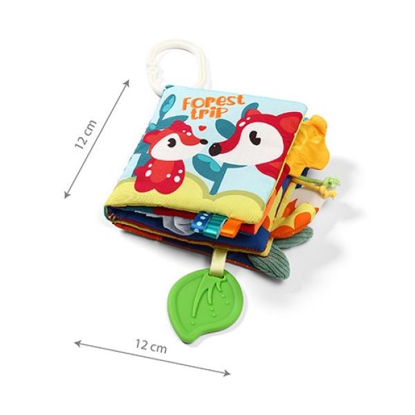 BABYONO Knížka senzorická Forest Trip 0m+ (obrázek 11)
