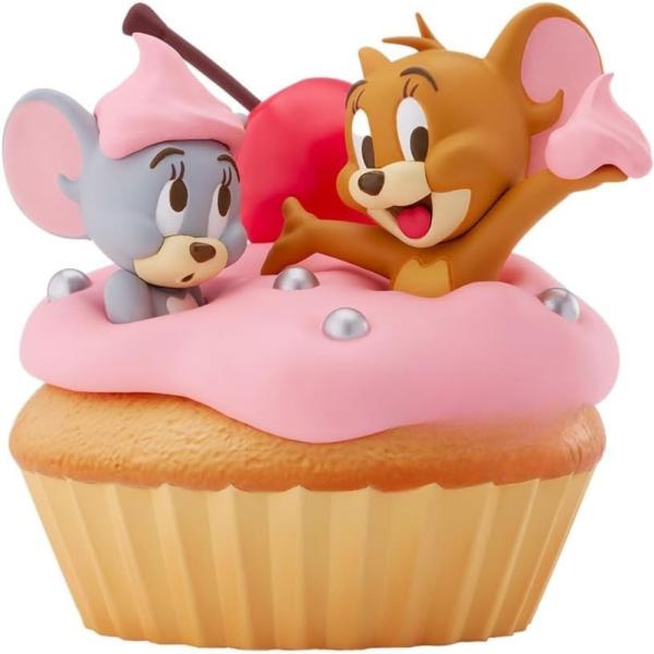 Bandai Tom e Jerry - Grande figura in vinile morbido - Dolce torta