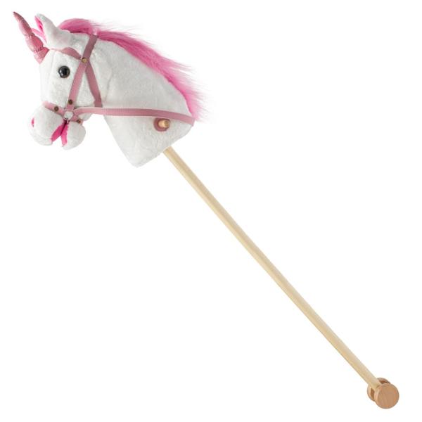 Hobby horse Jednorožec se zvukem a kolečky Nia Baby Mix white