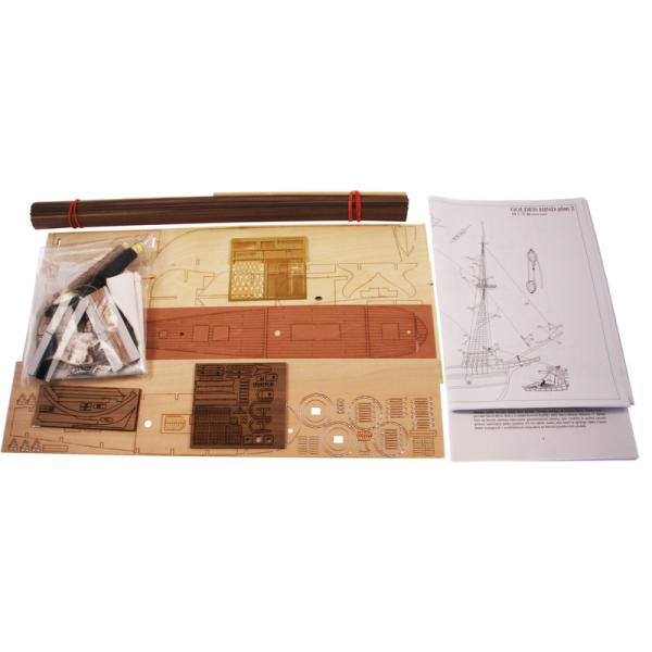 Dušek Golden Hind 1577 1:72 kit (obrázek 11)
