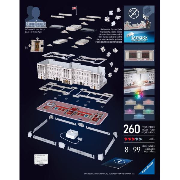 Ravensburger Iconics: Buckinghamský palác (Noční edice)