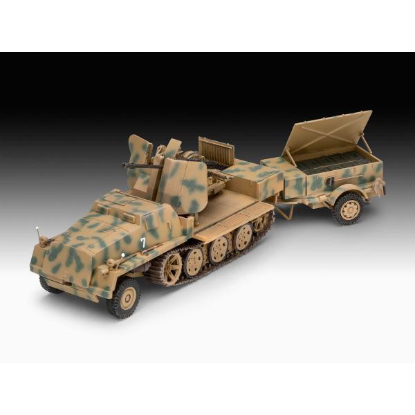 ModelSet military 63293 - sWS s Flak43 a Sd.Ah58 Ammo Trailer (1:72) (obrázek 10)