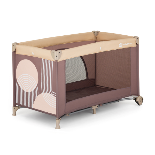 PETITE&MARS Postýlka cestovní Nyja Elegant Dreamlines Mocha (obrázek 2)