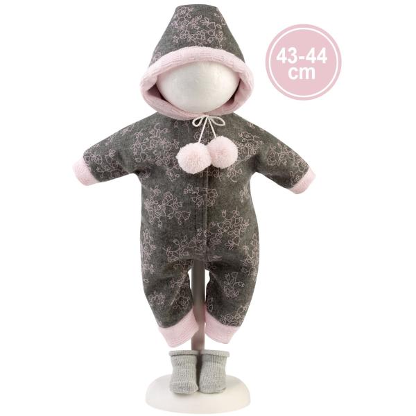 Llorens M844-04 obleček pro panenku miminko NEW BORN velikosti 43–44 cm