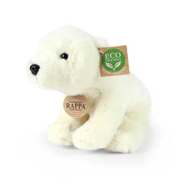 Plyšový medveď ľadový sediaci 20 cm ECO-FRIENDLY