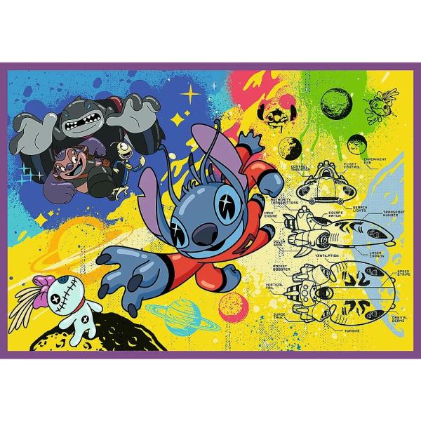 Trefl Puzzle Lilo & Stitch 4 x 250 dílků Úžasný Stitch (obrázek 5)