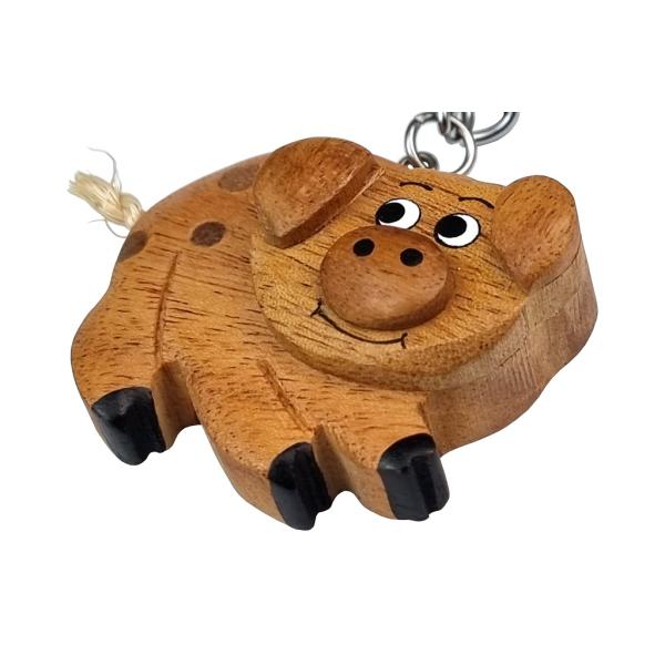 2Kids Toys Dřevěná klíčenka velká Prase (obrázek 4)