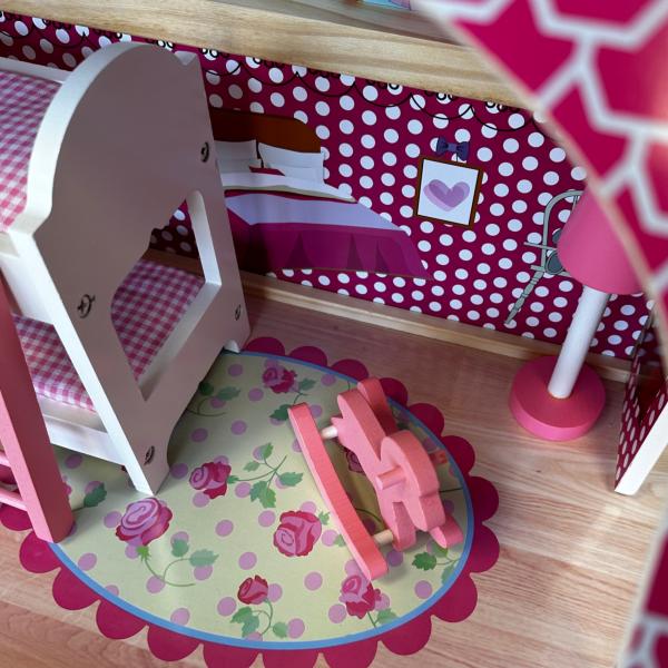 Dřevěný domeček pro panenky 60×30×90 cm (obrázek 5)