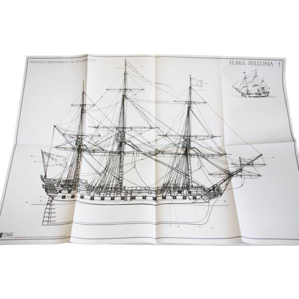 COREL H.M.S. Bellona 1760 1:100 kit (obrázek 11)
