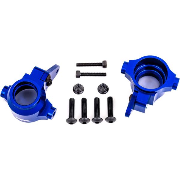 Traxxas tehlice predná hliníková modro eloxovaná (ľavá a pravá)