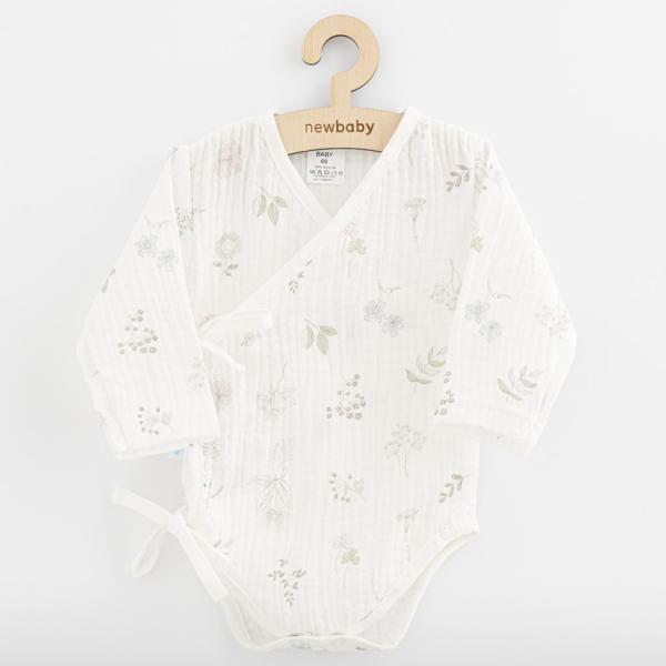 Dětské mušelínové body s bočním zavazováním New Baby Zoe 62 (3-6m)