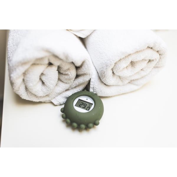 Silikonový digitální teploměr 2v1, Dove Grey