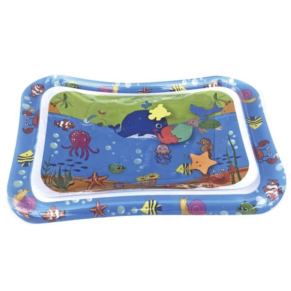 Vodní podložka mořská zvířátka nafukovací 65x48cm s pumpičkou