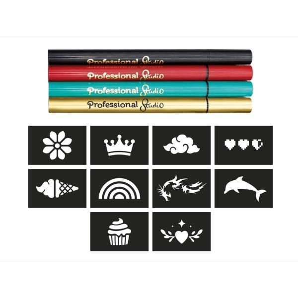 Kreativní sada – Tetovací pera – GOLD