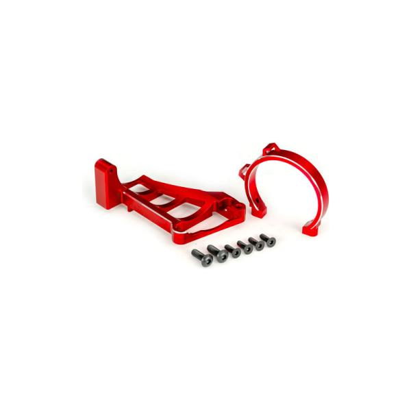 Traxxas držiak motora hliníkový červený