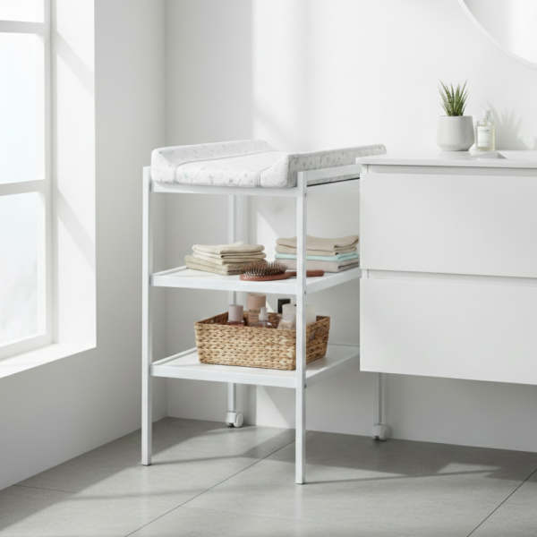 PETITE&MARS Pult přebalovací dřevěný Lumi White Wood