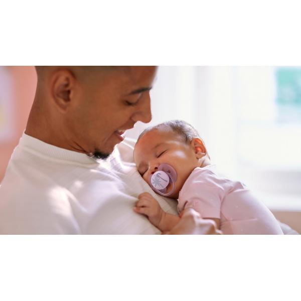 Philips AVENT Dudlík Ultrasoft Premium 0-6m fialová 1 ks (obrázek 3)