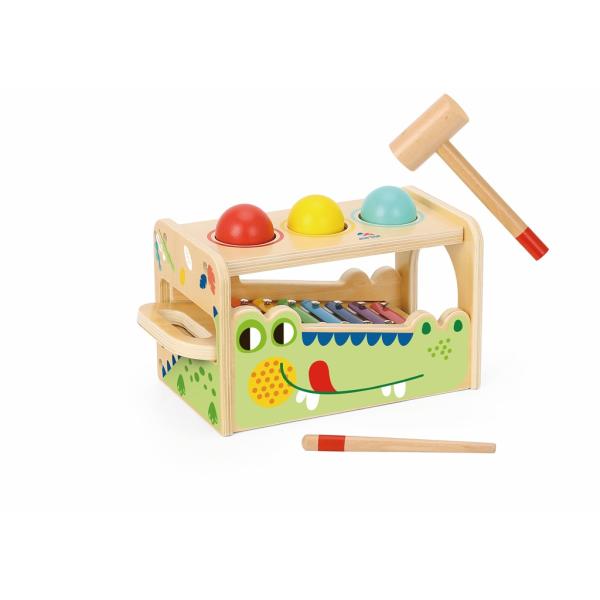 2Kids Toys Zatloukačka a xylofon Krokodýl