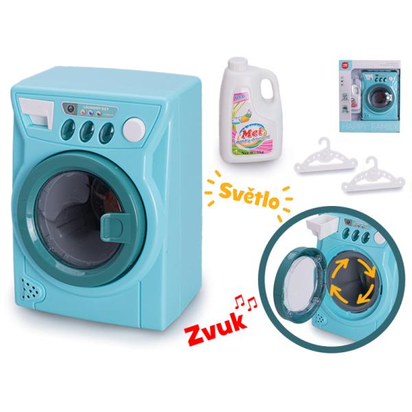 Pračka 14x10cm na baterie se světlem, zvukem a doplňky