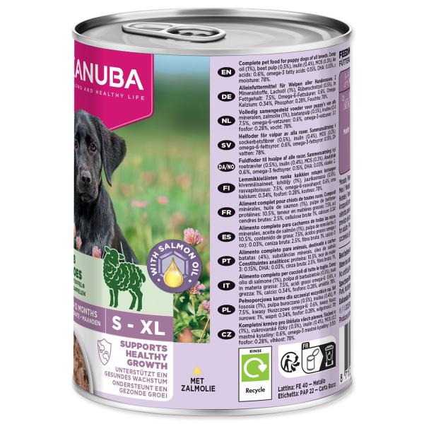 Konzerva EUKANUBA Puppy bohatá na jehněčí se bramborami 400 g (obrázek 9)