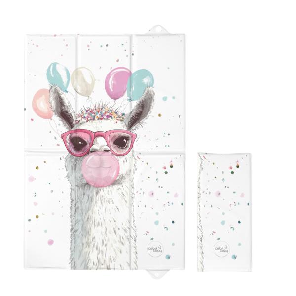 Ceba Podložka prebaľovacia cestovná (60x40) Basic Crazy Lama