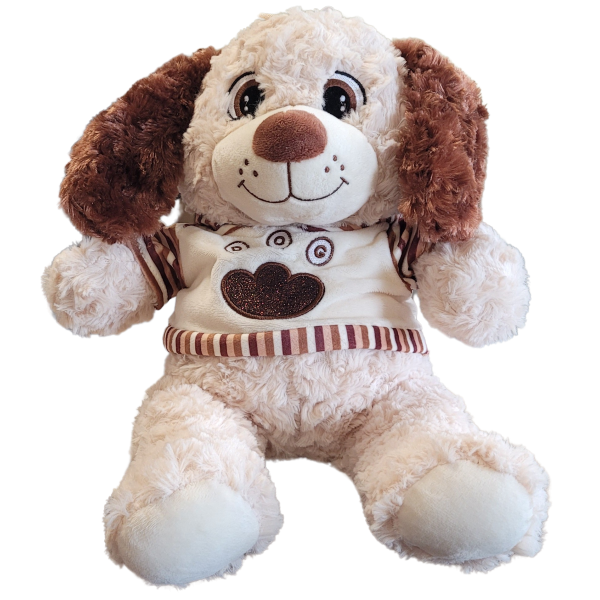 PLYŠÁKOV - Pes v tričku 30 cm