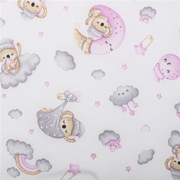 Skládací matrace do postýlky New Baby STANDARD 120x60x5 cm koala růžová (obrázek 6)