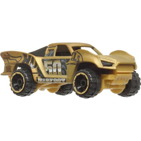 Mattel Hot Wheels Monster Trucks Bigfoot 50. výročí Set angličáků & trucků (obrázek 6)