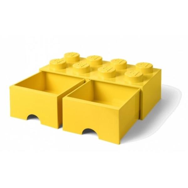 LEGO® úložný box 8 - se zásuvkami žlutá 250 x 500 x 180 mm (obrázek 3)