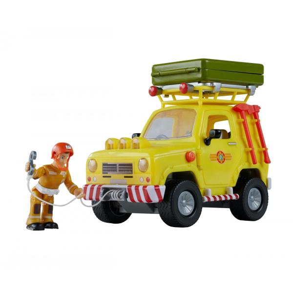 Simba Fireman Sam auto Mountain 4x4 con figurina 16 cm